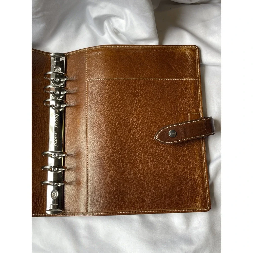 Filofax Malden Ochre A5 Leather Organizer Agenda Calendar Planner